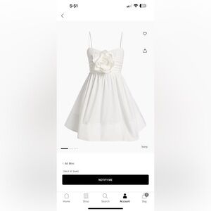 White bridal mini dress size 2 worn once